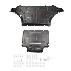 Front Engine Guard+Gearbox Guard Mud Flaps Compatible with Audi A4 2009-2016 Audi A5 2009-2017