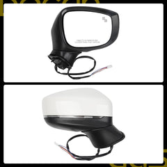 Passenger Side Mirror Assembly Compatible With CX-5 CX5 2017-2022 Replaces# MA1321198 KB7W69122 KB7W691G1 KB8C69121A KB8C69121APFM (White)
