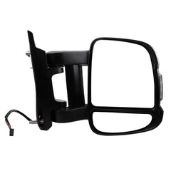 Passenger Right Side Mirror Replacement for Ram Promaster 1500 2500 3500 2014-2019 Heated Power Glass Manual Fold w/Turn Signal Light Long Arm 8 Pins 5VE96JXWAD