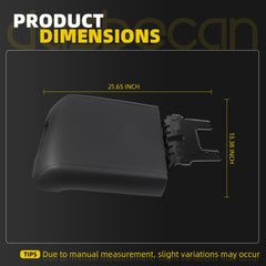 Center Console Lid Compatible with 2015-2020 Ford F150 Lariat Raptor Front Center Console Armrest Lid Black with Hinge Spring Replace GL3Z-1506024-AB FL3B-1504604-AA