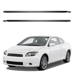 Weatherstrip Window Moulding Trim Seals Belt Compatible with Scion tC Base Coupe 2-Door 2.4L 2005-2010 Outer Weather Stripping 2PCS Replaces# 75711-21030 75712-21030