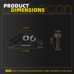 Hardtop Retainer Nut Kit with Clip Compatible with Jeep Wrangler JK JKU 2007-2018 Replaces# 55397093AC