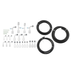 25PCS Air Conditioning Hose and Fitting Kit 6.5ft #6#8#10 AC Hose Kit, #6#8#10 AC Fittings