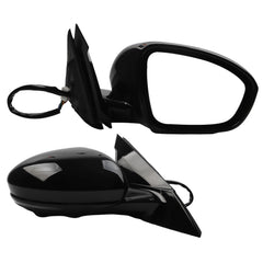 Passenger Side MirrorCompatible with 2019-2023 Nissan Altima Heated Turn Signal Blind Spot Camera Manual Fold Power Adjustment Right Door Mirror 10PINS Black Replaces# NI1321315