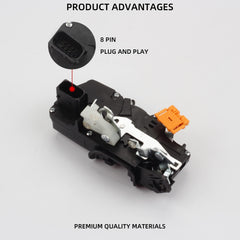 Door Lock Actuator Compatible with Hummer H2 2003-2007 Front Left Driver Side Power Door Latch Assembly Motor 15816392