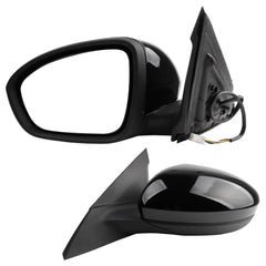 Driver Side Mirror Compatible with 2019-2023 Nissan Altima Non-heated Manual Fold Power Adjustment Left Rearview Door Mirror 3PINS Painted Black Replaces#963026CA0A-PFM NI1320311