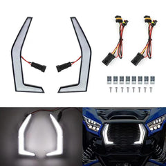 Front DRL LED Daytime Running Lights Compatible with 2020-2022 Kawasaki Teryx KRX 1000