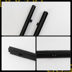 4PCS Inner Door Window Molding Trim Weatherstrip Compatible with Toyota 4Runner Lexus GX460 2010-2020 Replaces# 68171-60090 68172-60080 68173-60060 Front Rear Weather Strip Seal Belt