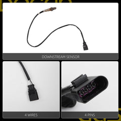 O2 Sensor Compatible with 12-14 Volkswagen Beetle/Passat 2.5L, 10-14 Golf 2.5L, 06-09 Rabbit 2.5L, 05-14 Jetta 2.5L, Upstream & Downstream Oxygen Sensors Replaces# 234-4754 234-5102