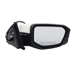 Passenger Side Door Mirror Assembly with Camera Compatible with Honda Civic 2016-2021 Power Glass Heated 11 Pins (Color: White)