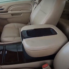Center Console lid Armrest Cover Compatible with 2007-2014 Chevy Avalanche Silverado Suburban 1500 2500 GMC Yukon Sierra 2500HD 3500HD Armrest Center Console Cover Lid Kit (Beige)