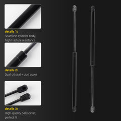 Dasbecan Hood Lift Supports Gas Spring Compatible with 18-26 Jeep Wrangler