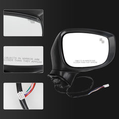 Passenger Side Mirror Assembly Compatible With CX-5 CX5 2017-2022 Replaces# MA1321198 KB7W69122 KB7W691G1 KB8C69121A KB8C69121APFM (White)