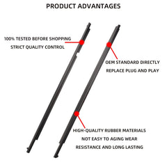 Outer Window Weatherstrip Belt Molding Compatible with Toyota 4Runner 2010-2021 Replaces# 75712-35011 75711-35011 75721-35011 75722-35011 (4PCS) Weather Strip Sweep Felt Trim Seal Kit