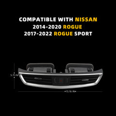 Center Dash A/C Vent Compatible with Nissan Rogue 2014-2020, Rogue Sport 2017-2022 Dashboard AC Vent Trim Replace# 68750-6MA0A, 68750-6FL0A, 68750-5HA0A