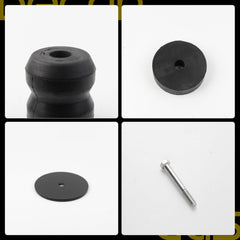 Rear Suspension Rubber Helper Spring Kit Compatible With 2019-2025 Chevy Silverado 1500 GMC Sierra 1500 2WD 4WD OE# GMRS15