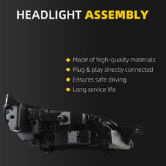 Headlight Compatible With 2023-2025 Dodge Ram ProMaster 1500 Cargo Van Left Driver