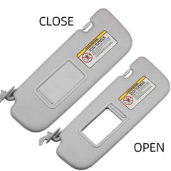 Gray Left Driver Side Sun Visor Compatible with Hyundai Elantra 2011 2012 2013 2014 2015 Replaces# 852103X000TX