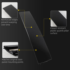 Rear Door B-Pillar Trim Compatible with Ford F150 F250 F350 Right 2015-2026 F150 F150 Lightning F250 F350 Super Duty,OE#ML3Z-16255A34-BC,Right Passenger Side Door B-Pillar Trim Molding Black