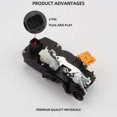 Rear Door Lock Actuator Assembly Compatible with Hummer H2 2003-2007 Left Driver Side Door Latch 15816390