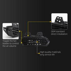 Dashboard Air Outlet A/C Vent Compatible with 2019-2025 Nissan Altima Side Air Dash Vent Cover Trim Replace#68761-6CA0A(Left Driver Side)
