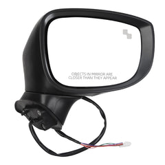 Passenger Side Mirror Assembly Compatible With CX-5 CX5 2017-2022 Replaces# MA1321198 KB7W69122 KB7W691G1 KB8C69121A KB8C69121APFM (White)