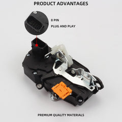 Power Door Lock Actuator Compatible with Hummer H2 2003-2005 Front Right Passenger Side Door Latch Assembly Motor 15816393 (8 Pin)