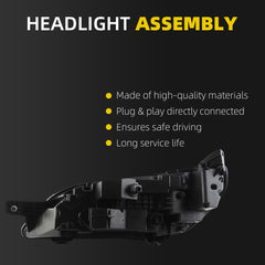 Headlights Compatible With Dodge Ram ProMaster 1500 Cargo Van Right Side 2023-2025