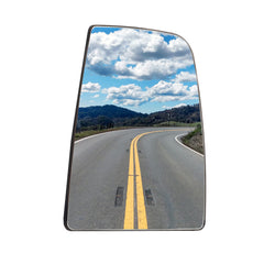 CK4Z17K707B Upper Right Passenger Side Mirror Upper Flat Glass Heated Convex Mirror Glasses Compatible with Ford Transit 150 250 350 2015 2016 2017 With Rear Holder Replaces CK4Z17K707D