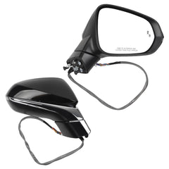 Passenger Side Mirror Compatible with Lexus NX200t NX300 NX300h 2018-2021 with Power Folding Adjustment Glass Heated Memory Signal Light Blind Spot Detection BSD Replaces 8791078042 13Pins
