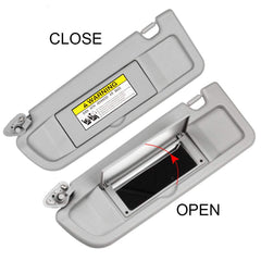 Atlas Gray Left Driver Side Sun Visor Compatible with Honda Civic 2006-2011 Replaces# 83280-SNA-A01ZA 83280-SNA-A01Z