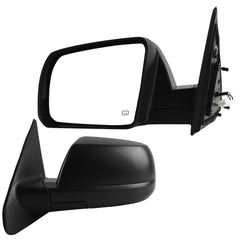 Left Driver Side Door Mirror Compatible with 2014-2021 Toyota Tundra Manual Folding Power Glass Heated Without Blind Spot Detection Replaces 879400C410 87940-0C460 TO1320302 Painted (5pins)
