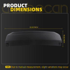Rear Trailer Hitch Cover Replace 85139540 84340919 GM1129130 For 2021-2024 Chevy Suburban Tahoe GMC Yukon Yukon XL Mounting Clips Included Trailer Hitch Cover