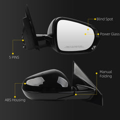 Side Rear View Mirror Compatible with 2021-2024 Chevy/Chevrolet Trailblazer Door Rearview Mirror Blind Spot Power Glass Manual Fold Passenger Right GM1320653 42776824-PFM(5pin)