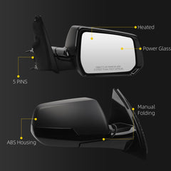 Side Rear View Mirror Compatible with 2018-2019 Chevy/Chevrolet Traverse Power Heated Door Rearview Mirror Passenger Right GM1321599 84498315-PFM(5pin)
