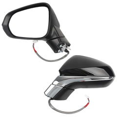 Driver Side Mirror Compatible with Lexus NX200t NX300 NX300h 2018-2021 Power Folding Adjustment Glass Heated with Turn Signal Light Left Exterior Door Mirror Replaces 8794078012 8Pins