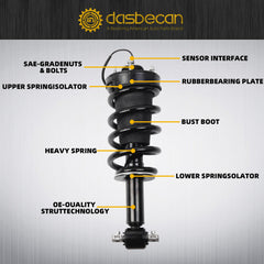 84176631 84977478 2PCS Front Pair Shock Absorber Struts Assy Magnetic Ride Control with spring Compatible with 2015-2020 Cadillac Escalade Chevy Tahoe Suburban Silverado GMC Sierra Yukon XL
