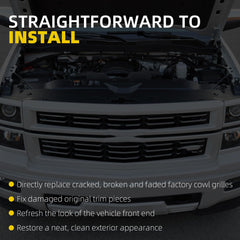 Windshield Wiper Cowl Panel Compatible with 2014-2015 Chevy Chevrolet Silverado 1500 Replace# 23207951