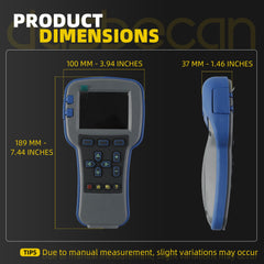 OEM Dealer Level 1313-4431 Handheld Programmer Compatible with Curtis AC DC Motor Speed Controller, Curtis Handheld Programmer Diagnostic & Cloning, Real-Time Monitor, Offline Programming