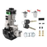 Ignition Switch Lock Cylinder Assembly with Door Lock Cylinders Compatible with Honda Accord CRV FIT Odyssey Civic 2003-2008, Replace# 06350-SAA-G30 35100-SDA-A71 (with Chip ID48 Keys)