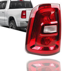 Halogen Left Tail Light Compatible with 2025 Dodge Ram 1500 Rear Lamp Assembly Tail Lamp Driver Side Red Bezel Replace#68531049AA