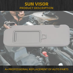 Left Driver Side Sun Visor Compatible with Hyundai Elantra AD(Sixth Gen) 2017 2018 2019 2020 Replace 85210-F0100TTX Gray Without Light