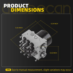 Dasbecan ABS Anti Lock Hydraulic Unit Compatible with 2011-2014 Edge/MKX