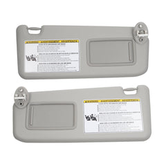 Left Driver & Right Passenger Side Sun Visor Compatible with 2013-2018 Toyota Rav4 (4th Gen XA40) Sunvisor (Gray) Replace 74320-42595 74310-42593