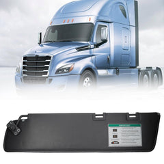 Left Driver Side Luxury Sport Truck Sun Visor Shade Assembly w/o Wire or Mirror Compatible with Freightliner Cascadia 2007-2017 (After June 2007) Replace# 924-8005
