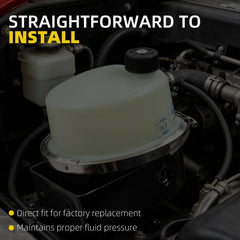 Power Steering Reservoir Compatible with 2000-2024 Peterbilt 379 (Legacy) 386 388 389 Leak-Proof Direct Fit Steering Fluid Tank Replace J86-1036-001 J861036001 575.1138