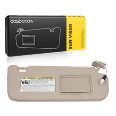 Beige Right Passenger Side Sun Visor Compatible with Hyundai Sonata 2005 2006 2007 2008 2009 2010 Replaces# 852013K010QD 85202-0A750-QSQQH