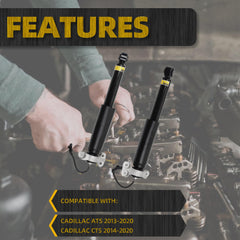 84230453 Rear Shock Absorber with Electric Left & Right Pair Compatible with Cadillac CTS ATS 2013-2020 OEM Replaces 84230447 84230450 84230448 84230454 2PCS with Upper Mount