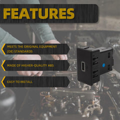 USB-C Compatible with 2019-2020 Chevrolet Chevy SILVERADO SIERRA OEM Replace 13524653