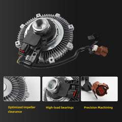 Electric Radiator Cooling Fan Clutch Compatible With Ford Expedition F-150 Lincoln Mark LT Navigator 2007-2008 Replaces# 7L1Z8A616B 7L1Z8A616C 7L1Z-8A616-A 7L1Z8A616A 3264 YB3074 622005